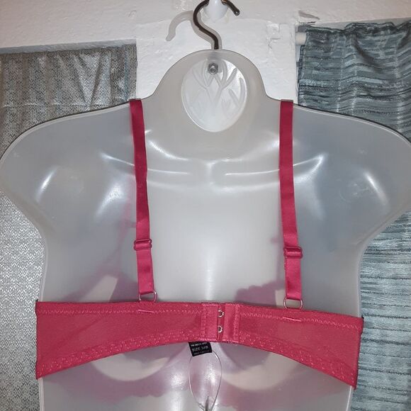 Youmita 36C Persian Red Unpadded Soft Lace Bra NWT - Picture 2 of 6